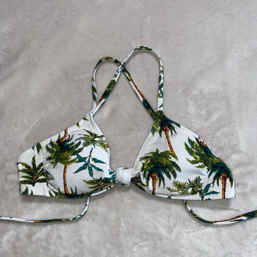Xhilaration Palm Tree Bikini Top